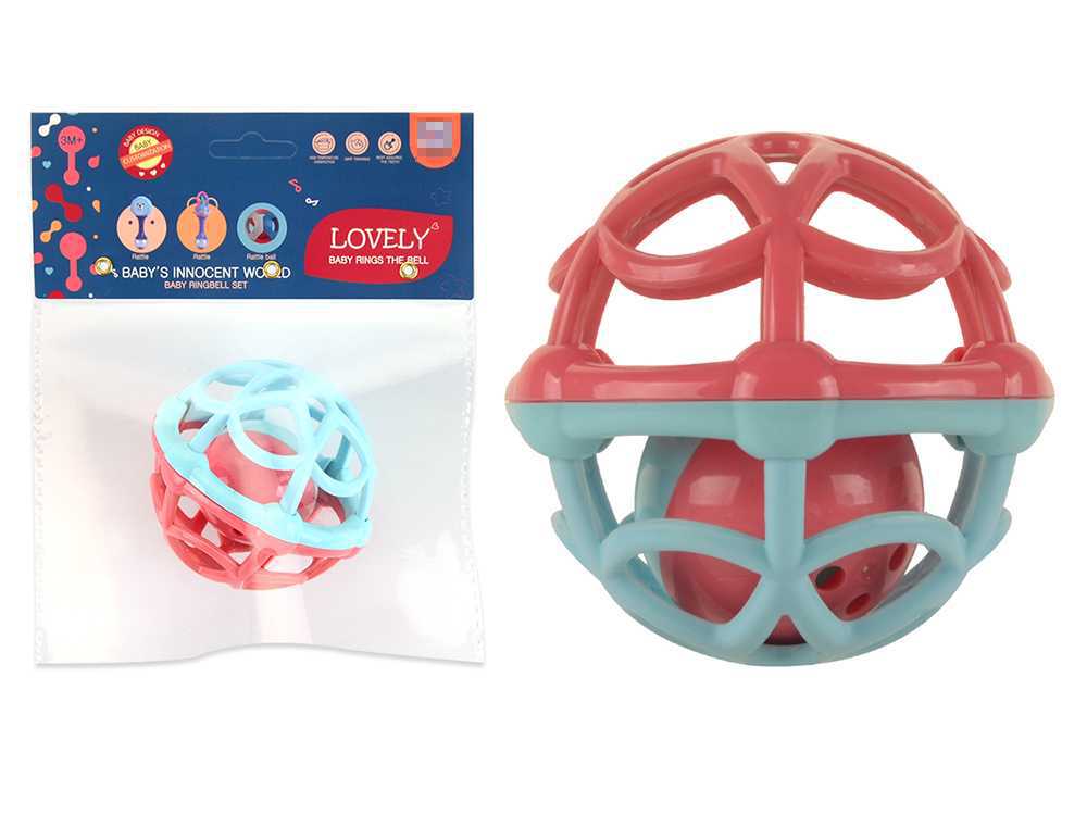 新生婴儿玩具曼哈顿手抓球宝宝手摇铃抓握训练磨牙牙胶0-1岁幼儿