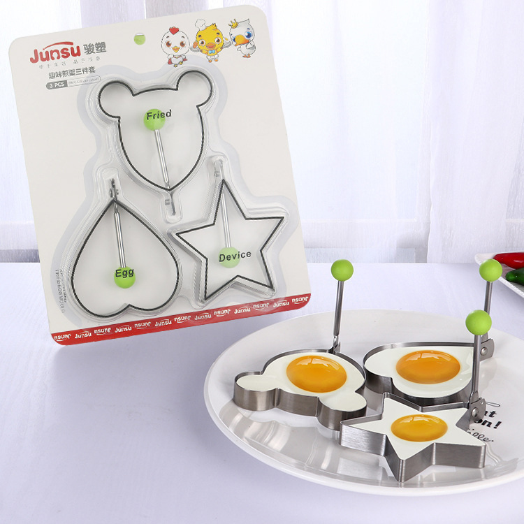 430 thickened stainless steel omelet Omelet egg mold heart star model DIY creative kitchen gadget thumbnail