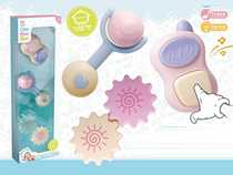 0-3 years old potable rattle baby toys Baby toys mini mobile phones. Rotary gear. 3-piece hammer set