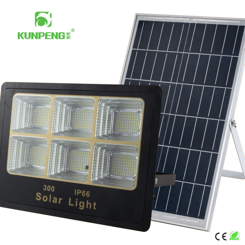 LED solar floodlights, solar garden lights, solar basketball court lights, wall lights 100W, 200W, 300W Specification image