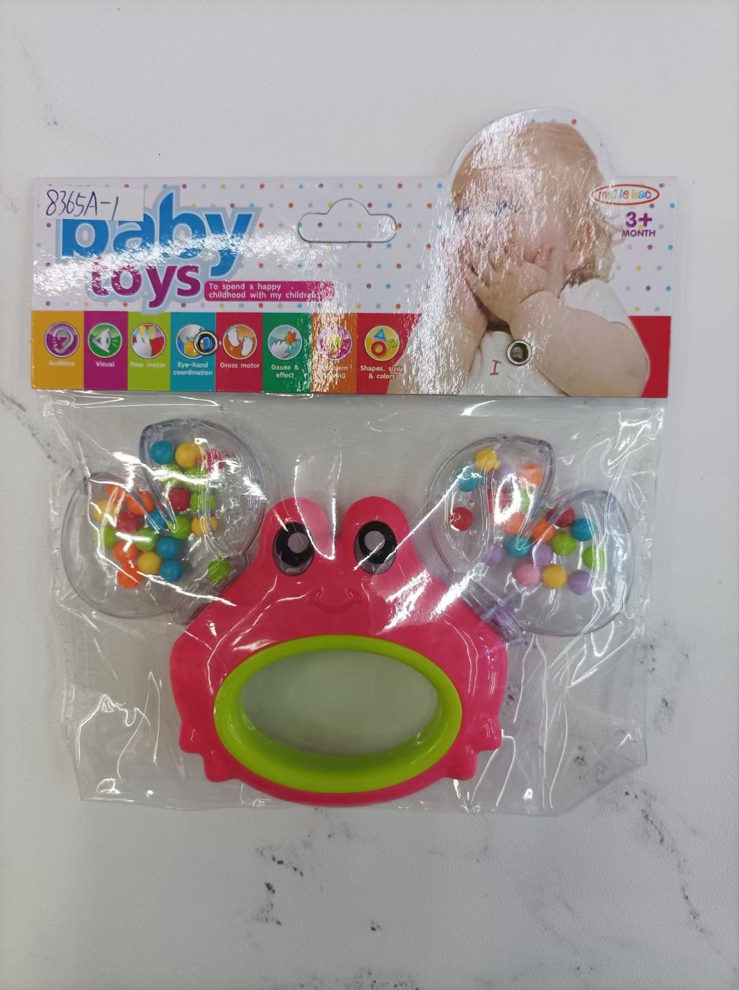 Crawling little crab baby 6-12 months baby rattle early education puzzle learn crawling toy crab rattle