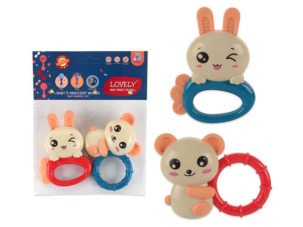 3-6-12个月宝宝牙咬胶益智早教抓握训练可水煮新生婴儿手摇铃玩具