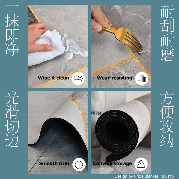 硅藻泥垫/浴室防滑垫/橡胶垫白底实物图