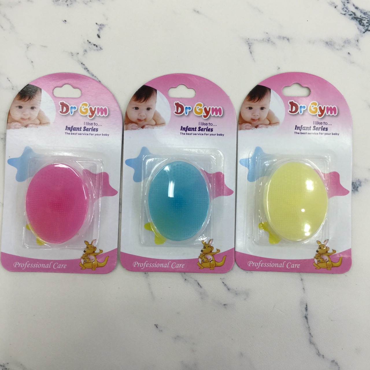 Dr gym Baby shampoo and brush hair and brush tire