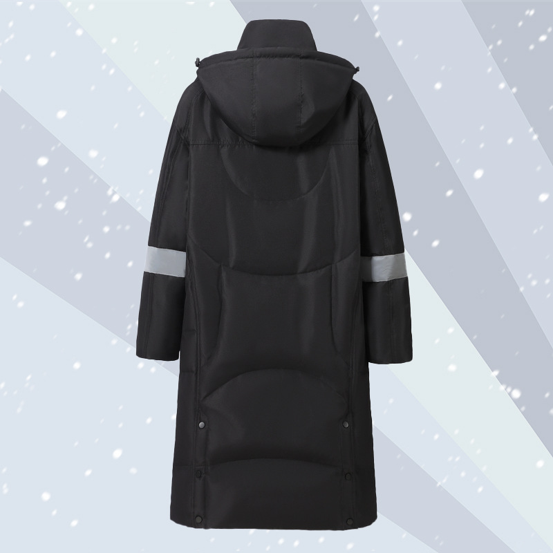 The 2021 winter new down jackets for men are long and knee-length, a trendy mid-length couple's fashion brand, and a thickened men's coat Item Picture