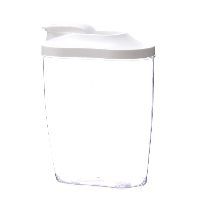 Transparent plastic covered storage tank for kitchenware and coarse grains, sealed storage tank for nuts and food, and five-grain and coarse grains Item Picture
