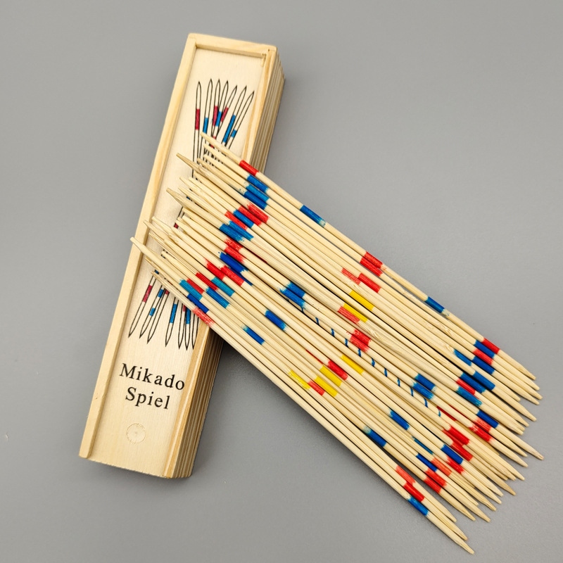 Children's educational wooden toys, game sticks, picking sticks, picking sticks, wooden multi-person table toys, nostalgic toys from the 1980s Specification drawing