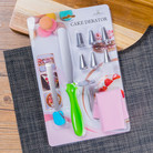 裱花蛋糕奶油袋套装 裱花工具 冰夹 抹刀 6头裱花嘴 烘培工具