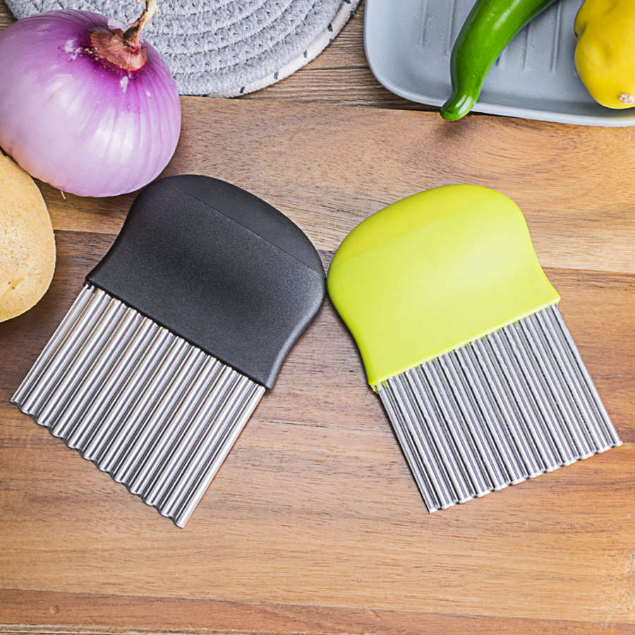 Spike potato wave knife potato knife kitchen household chopping tool fancy strip cutter potato lattice slicing tool