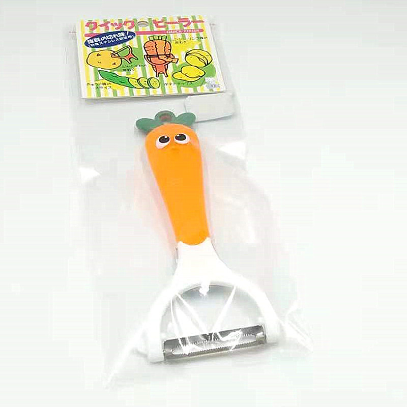 Family multi-functional cartoon carrot cute peeler, fruit cardstock thick potato peeler Specification image
