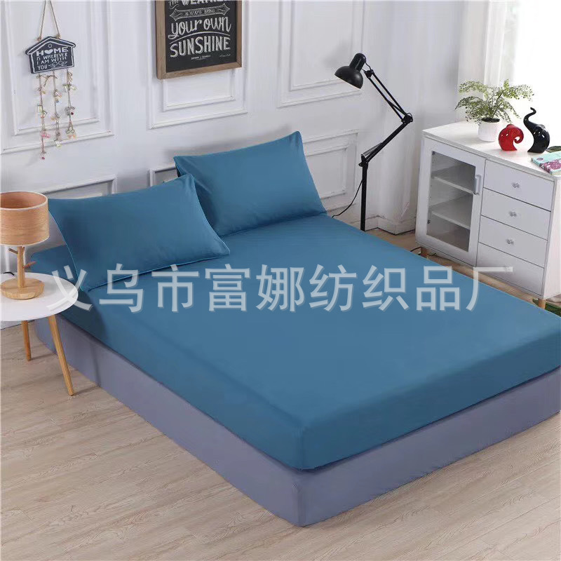 Bedding Four Sets Of Foreign Trade Bedding Plain Chemical Fiber Polyester Fiber Custom Size Color details Picture