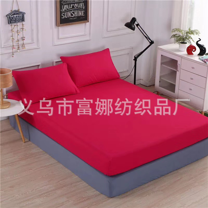 Bedding Four Sets Of Foreign Trade Bedding Plain Chemical Fiber Polyester Fiber Custom Size Color Item Picture