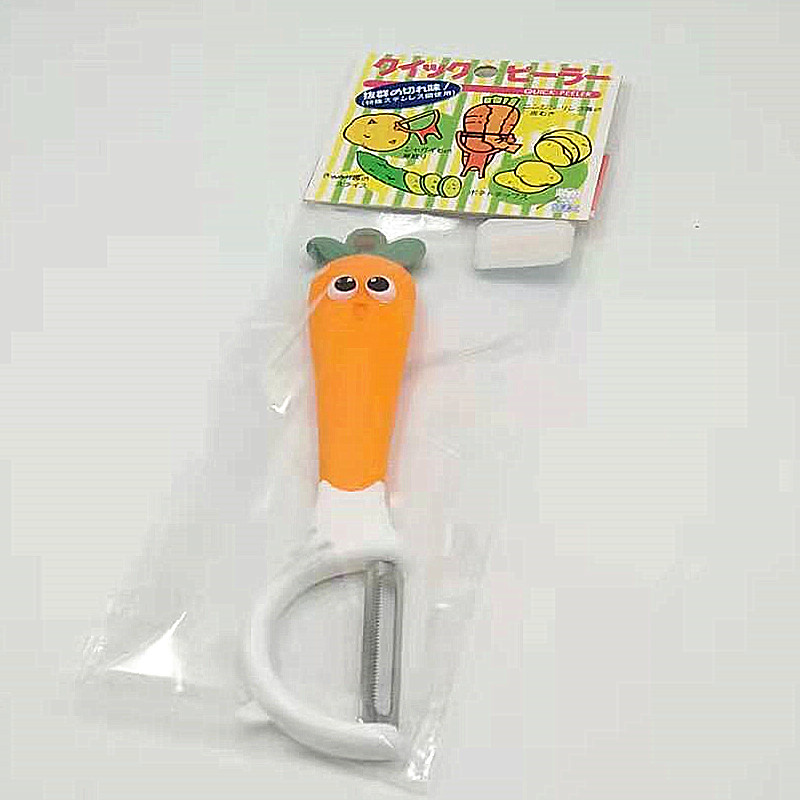 Best-selling plastic-handled melon peeler, apple peeler, carrot cartoon vegetable shaver, tooth shaver, kitchen gadgets Application Scenario