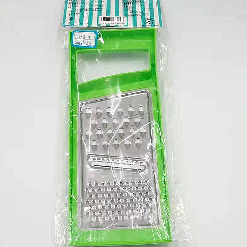 A multi-functional four-sided and six-sided planer for rust steel in cardstock, a household fruit and vegetable planer, a plastic frame flat planer, and radish slices Item Picture