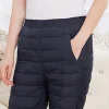 Elderly women wear high-waisted, thickened, loose, straight-leg down pants. Middle-aged mothers and middle-aged and elderly women wear down cotton pants details Picture