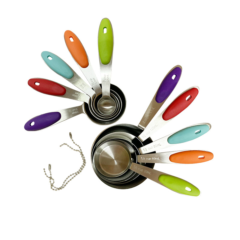 不锈钢量杯量匙 隔热耐高温烘焙量勺套装 大容量调味计量勺工具