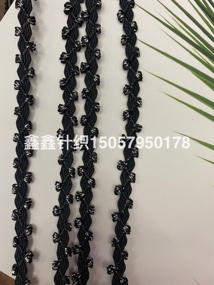 Direct sales from the manufacturer of spindle-woven webbing lace made of polyester material Specification image