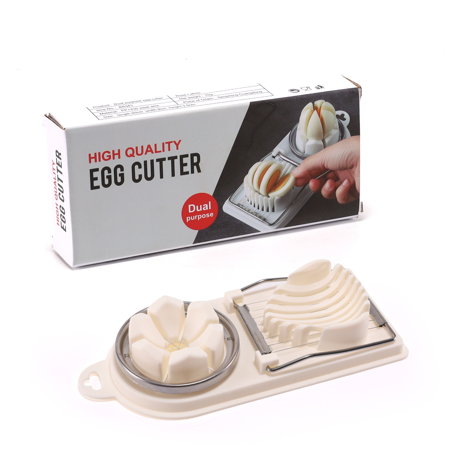 Multi-function egg cutter fancy slicing egg slicer century egg slicer
