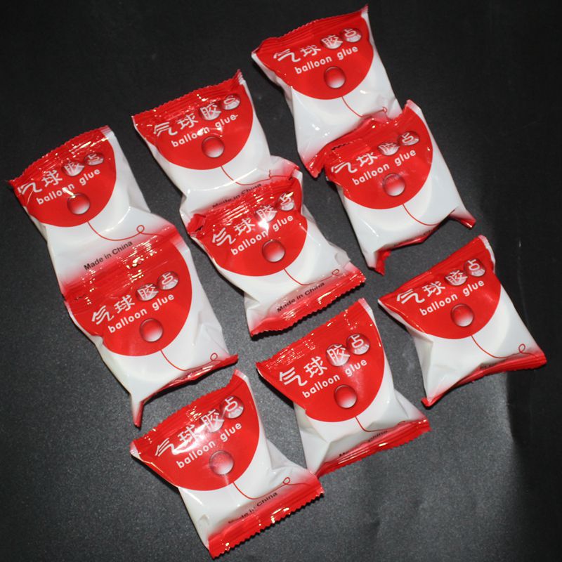 婚庆用品结婚喜庆装饰布置气球胶点100粒红色袋装气球点胶粒