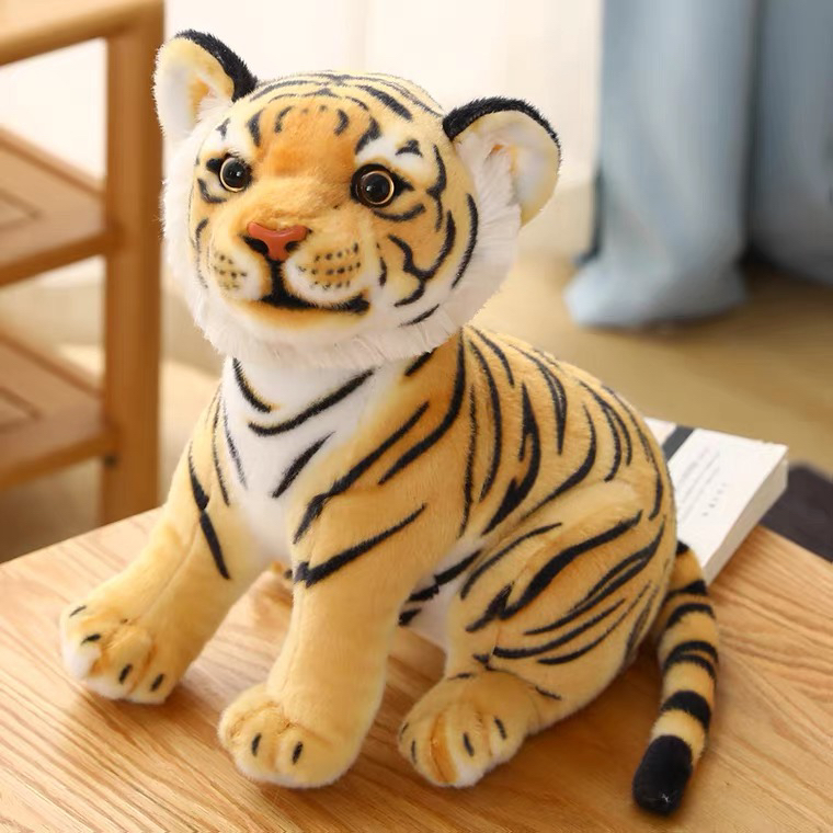 Simulated animal plush toys, auspicious dolls for the Year of the Tiger, small dolls details Picture