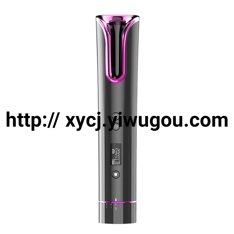 New portable automatic curling iron, multi-functional usb charging, travel smart wireless LCD automatic curling iron Specification image