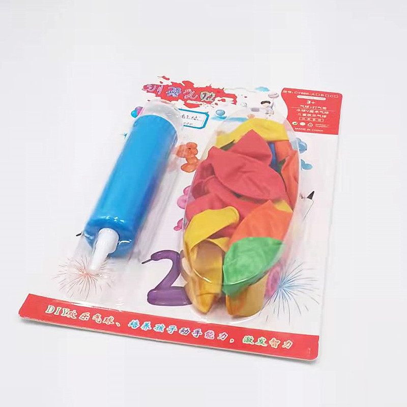 Card-packed balloons with air pumps, fresh and candy-colored thickened latex balloons, birthday decorations, arches, balloon chains Item Picture