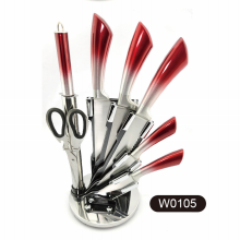 Kitchen knife set kitchen knife household knife stainless steel kitchen knife household knife kitchenware set wholesale 7 pieces