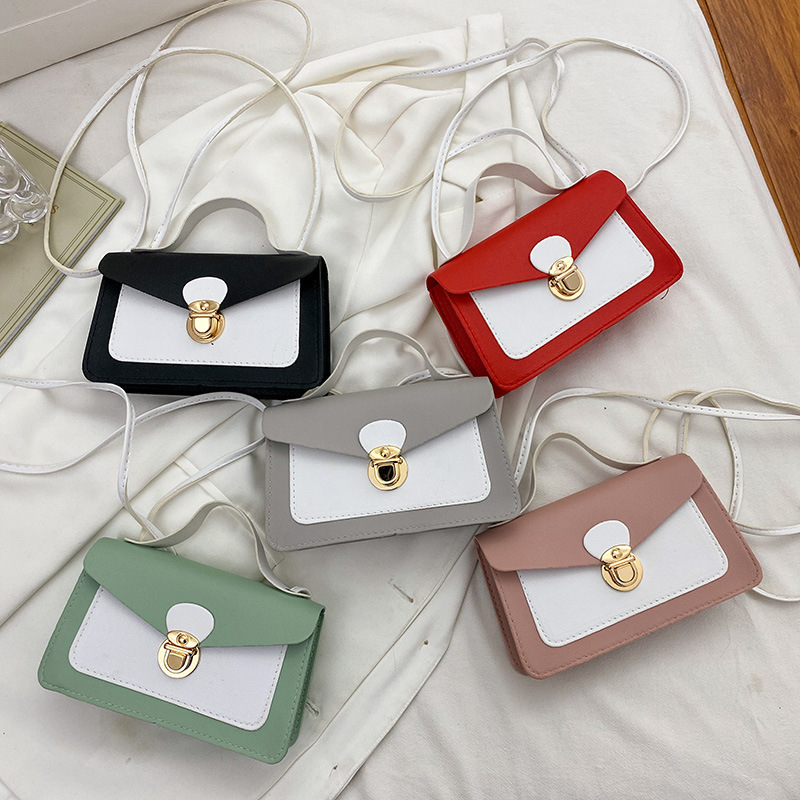 Cross-border wholesale ladies single shoulder color small square bag 2021 summer/autumn new personalized crossbody single shoulder mobile purse