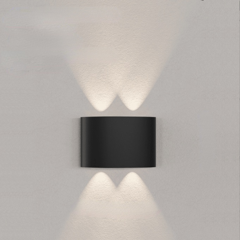 The LED square outdoor waterproof wall lamp illuminates the exterior walls, courtyards, balconies, corridors and passageways of the villa in a Nordic modern style Specification image