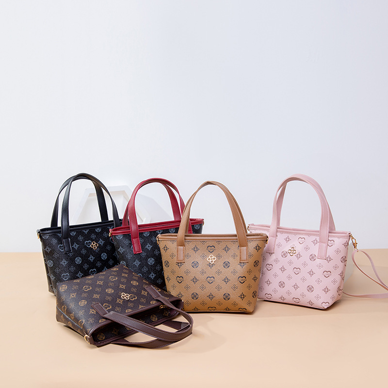 韩版老花水桶包2021women handbags外贸女包批发大容量女士单肩包