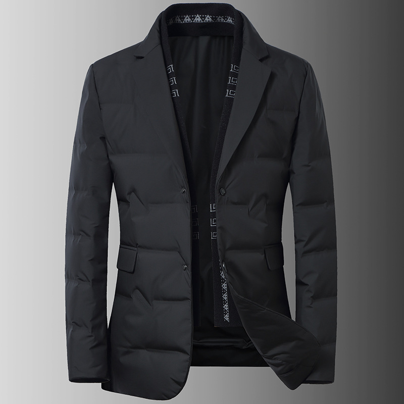 Men's down jacket 202 new winter wear new slim white eiderdown casual men's wear