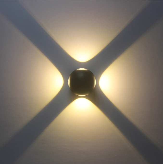 LED spherical outdoor waterproof wall lamps, black and white corridor spherical staircase corridor, balcony terrace spotlights, ambient lights Item Picture
