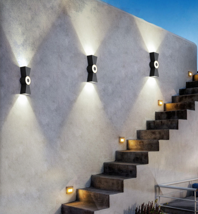 LED wall lamps, Chinese knots, Nordic modern and simple outdoor waterproof balcony, creative courtyard lamps, corridor and exterior wall decoration details Picture