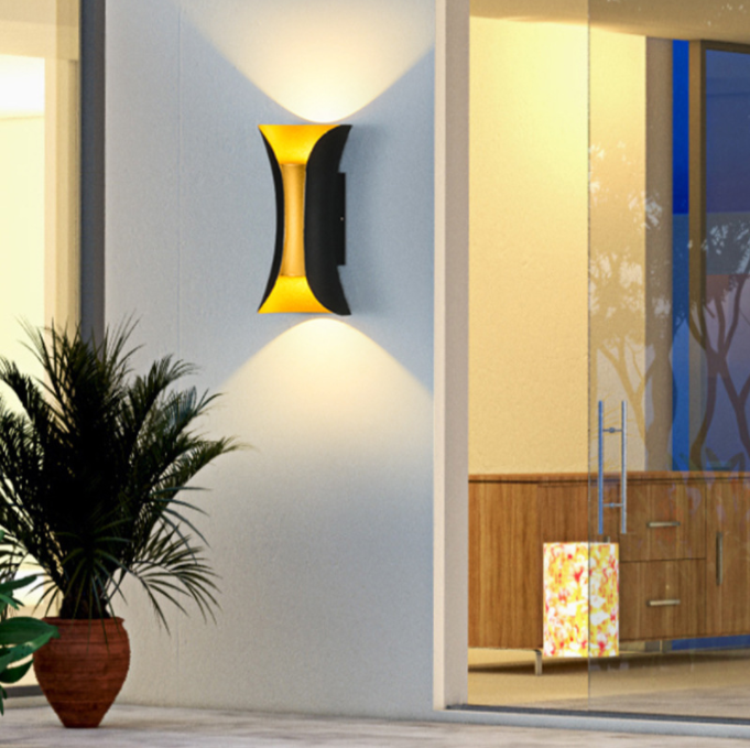 LED Little Waist wall Lamp, hotel waterproof fence wall lamp, exterior wall lamp, outdoor up and down lighting, bedroom bedside wall lamp details Picture