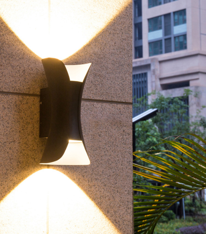 LED Little Waist wall Lamp, hotel waterproof fence wall lamp, exterior wall lamp, outdoor up and down lighting, bedroom bedside wall lamp Specification image