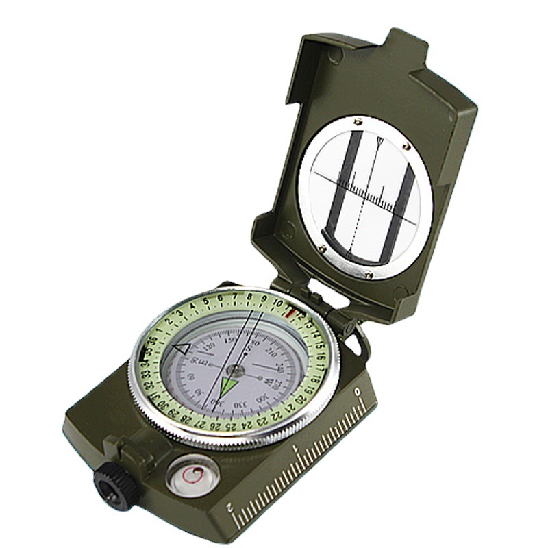 Wholesale American metal compass, high-end folding military standard, Military enthusiast K4580 multi-functional luminous compass details Picture