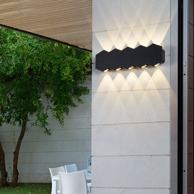 LED outdoor wall lamps, courtyard door columns, garden balconies, simple aluminum materials, passageways, terraces, outdoor wall lamps Specification image