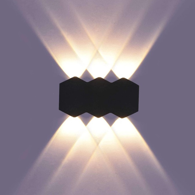 LED outdoor wall lamps, courtyard door columns, garden balconies, simple aluminum materials, passageways, terraces, outdoor wall lamps Application Scenario