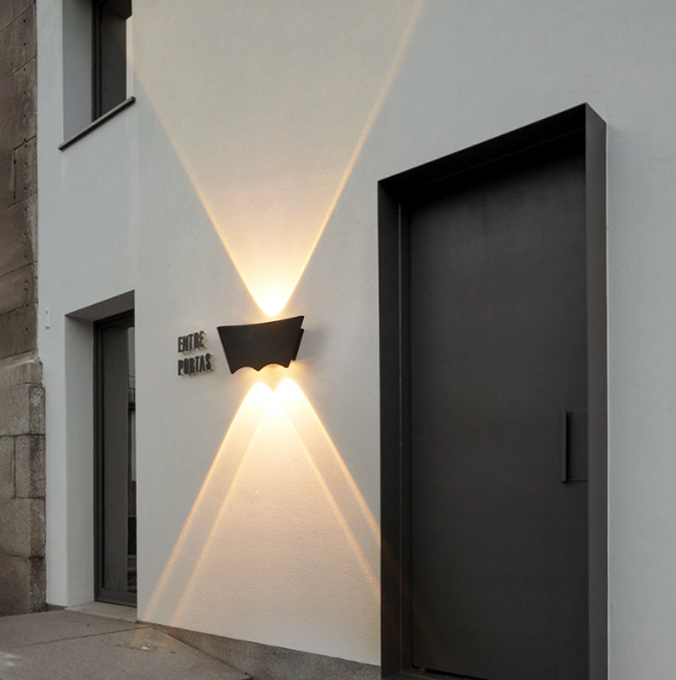 LED outdoor wall lamp, swallow style, courtyard door column, garden balcony, simple aluminum material, corridor, terrace, outdoor wall lamp details Picture