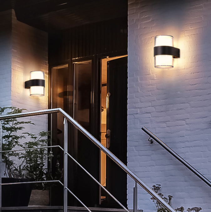 Led luz al aire libre impermeable a prueba de lluvia creativo moderno exterior pared lámpara pasillo balcón cabecera dormitorio hogar Item Picture