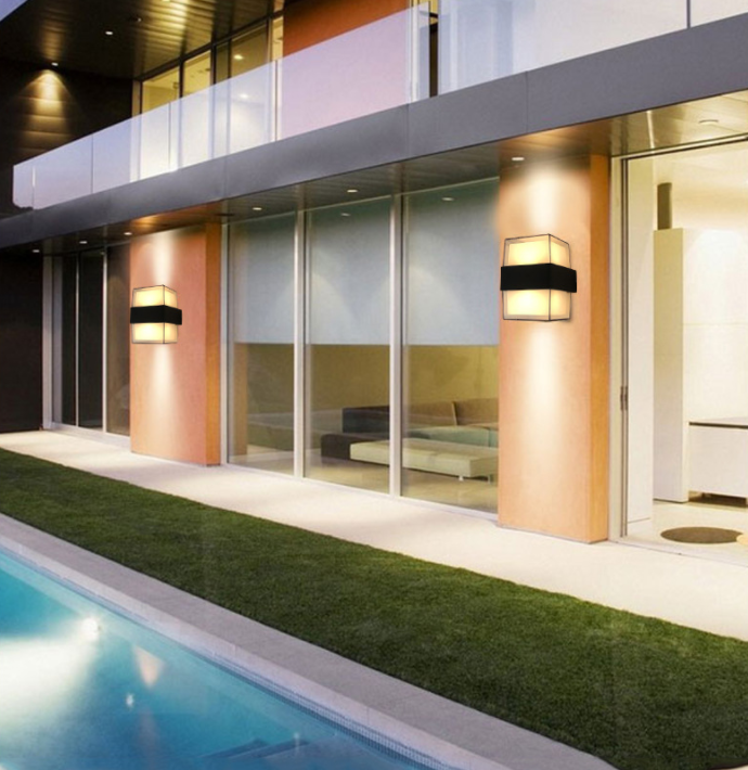 Led luz al aire libre impermeable a prueba de lluvia creativo moderno exterior pared lámpara pasillo balcón cabecera dormitorio hogar details Picture