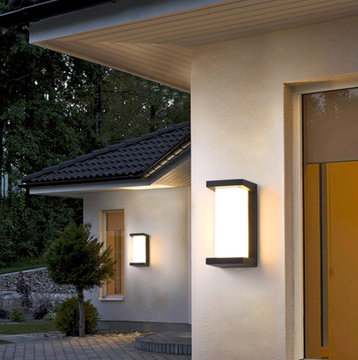 LED wall lamps, outdoor waterproof, indoor and outdoor wall lamps, modern and simple villa courtyard lamps, corridor and balcony sensor wall lamps Specification image