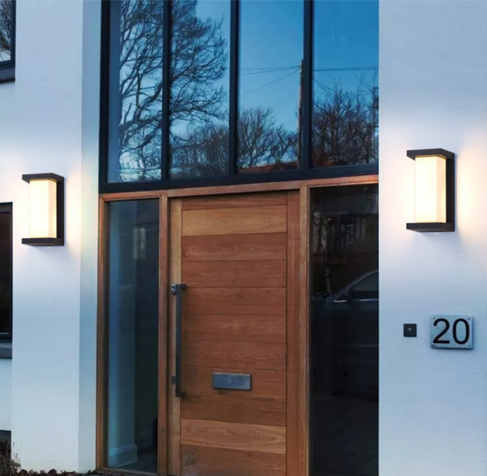 LED wall lamps, outdoor waterproof, indoor and outdoor wall lamps, modern and simple villa courtyard lamps, corridor and balcony sensor wall lamps