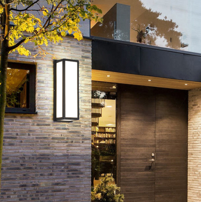 LED exterior wall lamps, waterproof outdoor simple courtyard lamps, modern garden exposed table lamps, villa courtyard lighting lamps Application Scenario