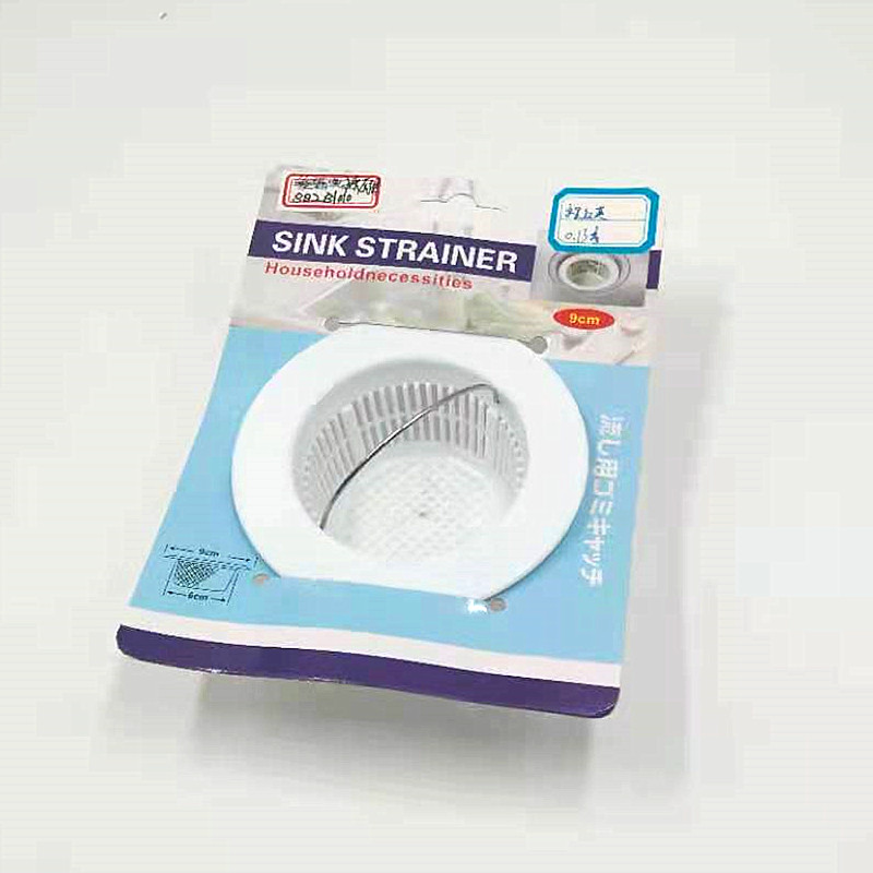 Solid color plastic silicone water drain, kitchen and bathroom filter screen, anti-clogging floor drain, card-mounted dishwashing sink, anti-clogging partition details Picture