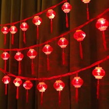 工厂批发LED串灯新年春节灯串 红灯笼中国结节日装饰灯