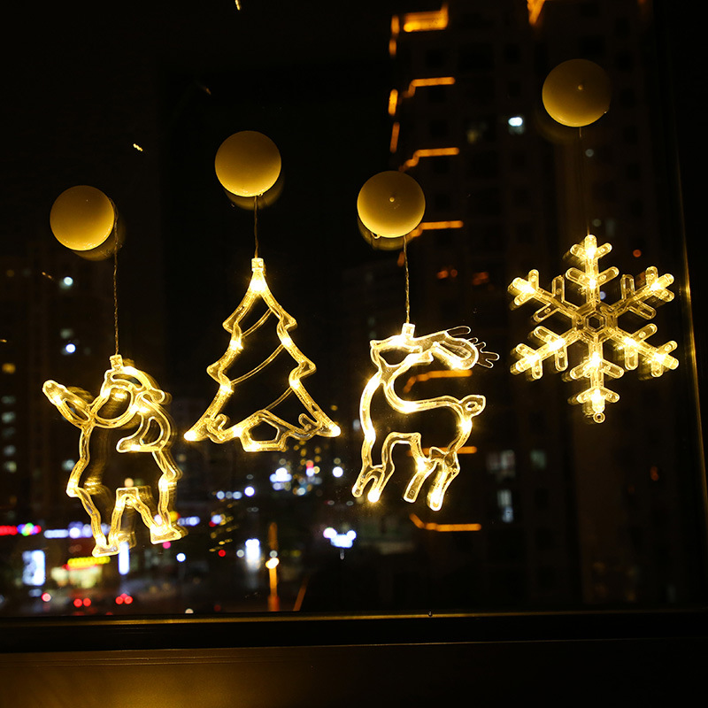 LED Colored lights Sucker lights Christmas Decorative lights storefront window Christmas Tree background Decoration Creative Court