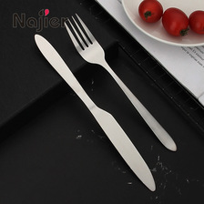 厂家供货不锈钢餐具西餐刀叉两件套 牛排刀叉套装 可激光logo