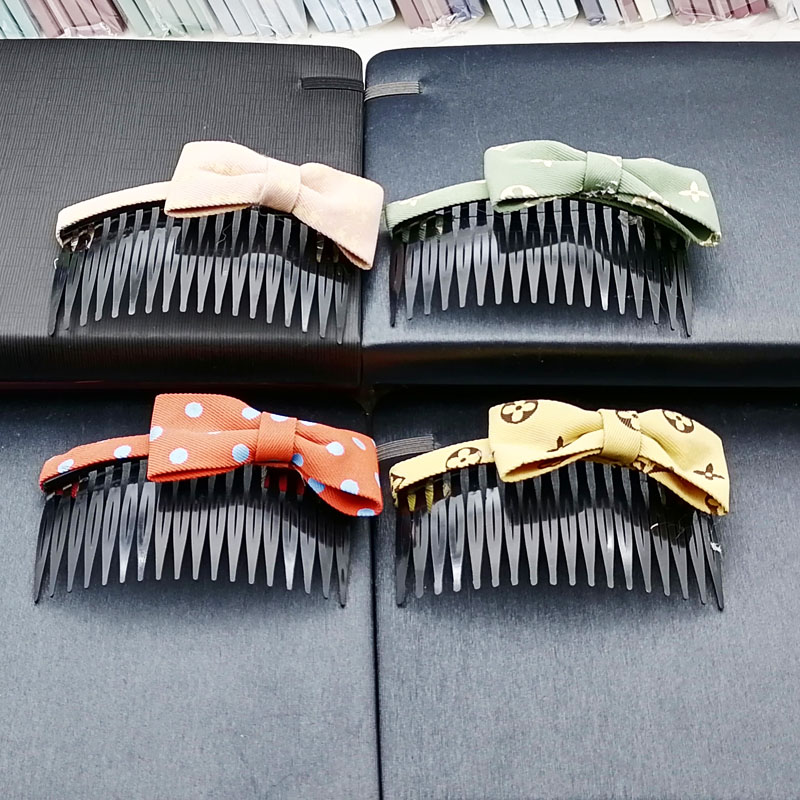 A3315 fabric bow fork comb hair accessory, 2-yuan store, 2-yuan street stall, night market supply in Yiwu Item Picture