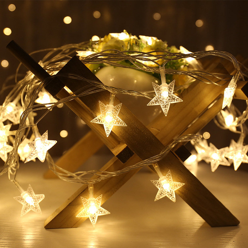 LED star lights small colored lights Flashing lights string lights full star dormitory art room decorative lights bedroom decoration bulbs